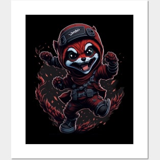 Red Panda Ninja_017 Posters and Art